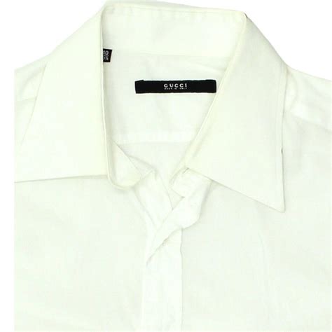 gucci mens white button up|Gucci buttons for sale.